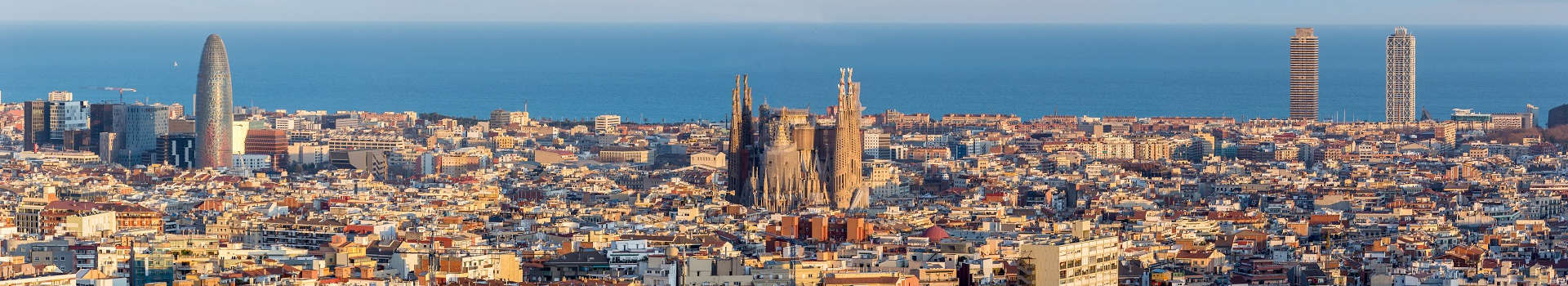 sagrada famillia panorama view Barcelona
